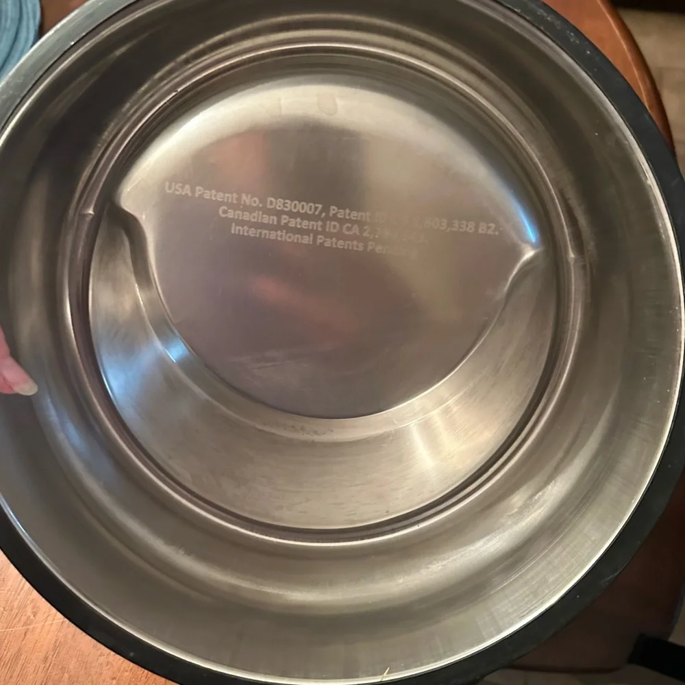 Stainless Steel Angled‎ Pet Bowl with Non-Slip Base
